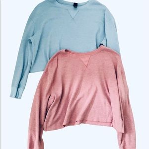 BOGO Wild Fable Waffle Knit Crop Tops